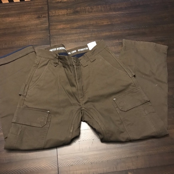 smith's workwear lined canvas cargo pants
